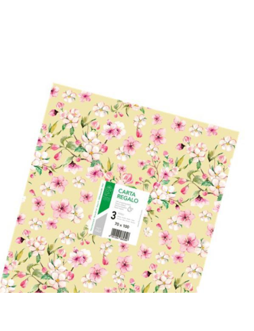 GIFT PAPER 70x100 CENTIMETERS 3 ASSORTED SHEETS