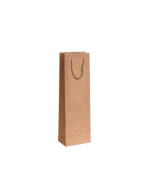 LUXURY PORTABOTTIGLIE KRAFT AVANA 9x9x39 CENTIMETRI