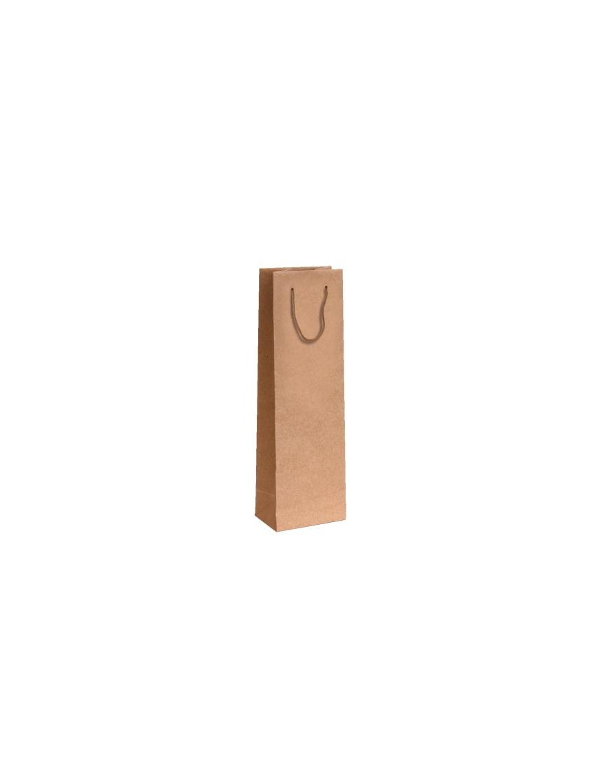 LUXURY PORTABOTTIGLIE KRAFT AVANA 9x9x39 CENTIMETRI