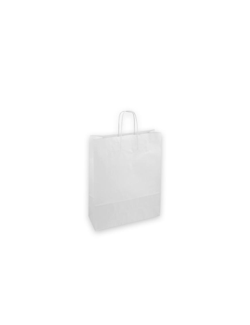 LUXURY SHOPPER WHITE KRAFT 36x12x41 CENTIMETERS