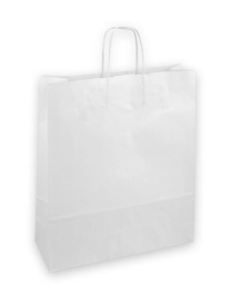 LUXURY SHOPPER WHITE KRAFT 44x14x50 CENTIMETERS