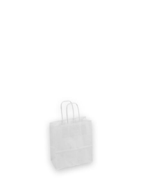 LUXURY SHOPPER WHITE KRAFT 18x8x20 CENTIMETERS