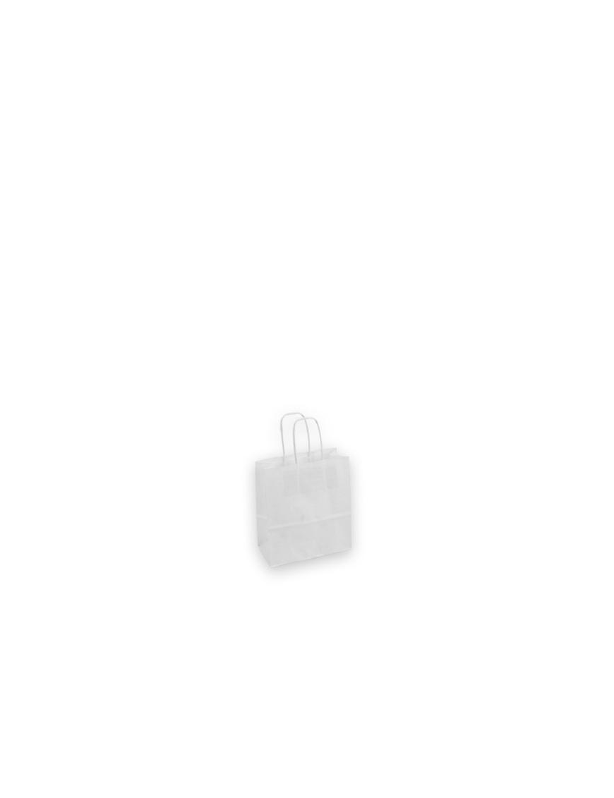 LUXURY SHOPPER WHITE KRAFT 18x8x20 CENTIMETERS