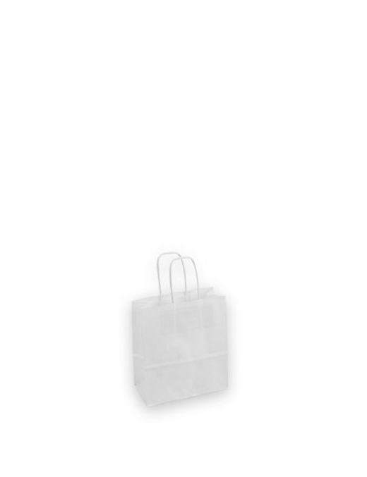 SHOPPER LUXURY BIANCA KRAFT 18x8x20 CENTIMETRI