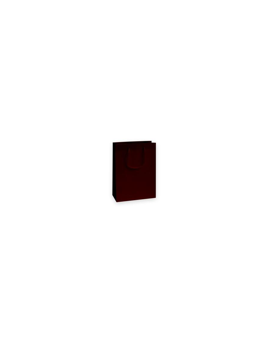 SHOPPER LUXURY COLORE CHOCOLATE 16x8x19 CENTIMETRI