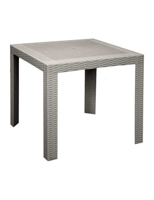 LINEA RATTAN TORTORA TAVOLO SATURNO 80x80x72 CENTIMETRI