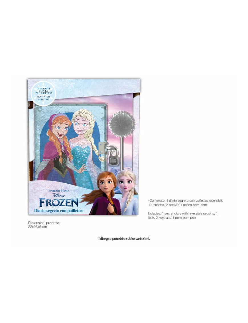 FROZEN REVERSIBLE SEQUIN DIARY