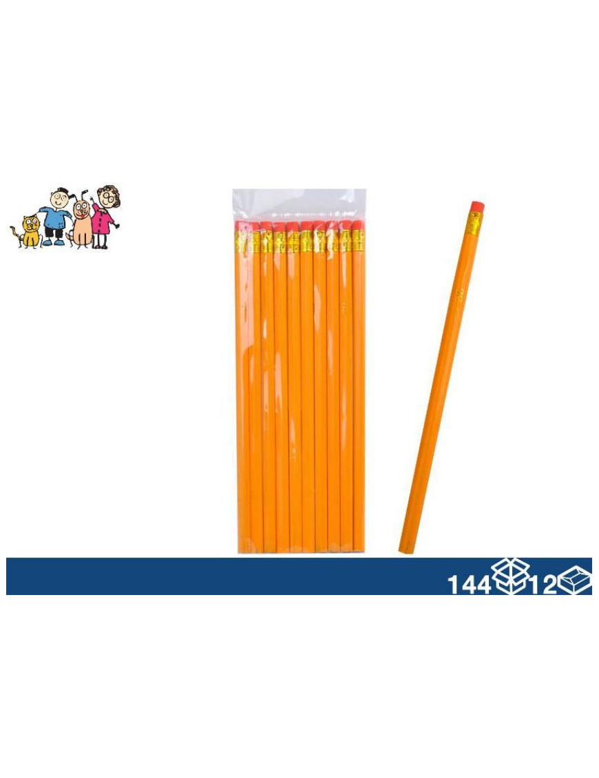 PENCILS WITH ERASER 10 pieces