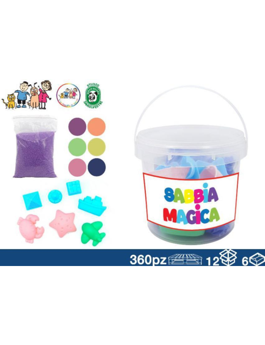 PLASTILINA SABBIA MAGICA 1kg 7 FORMINE