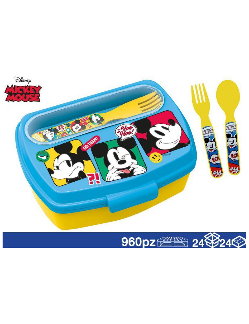 MICKEY PORTAPRANZO+POSATE
