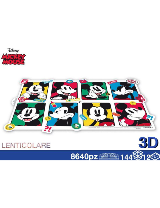 MICKEY TOVAGLIETTA 3D LENTICOLARE