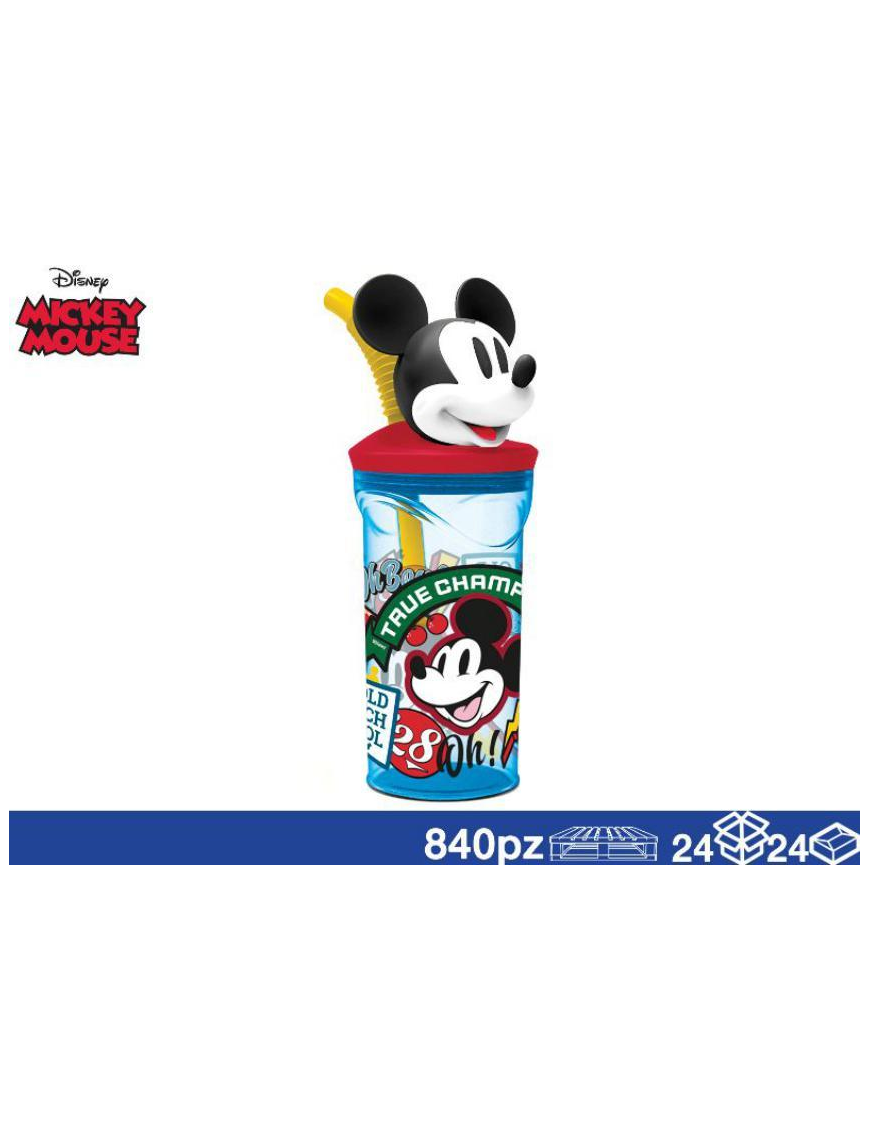 MICKEY BICCHIERE 3D CON CANNUCCIA 360ml