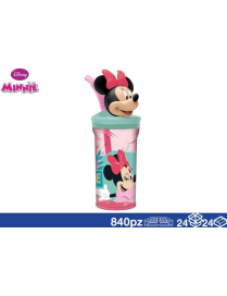 MINNIE BICCHIERE 3D CON CANNUCCIA 360ml