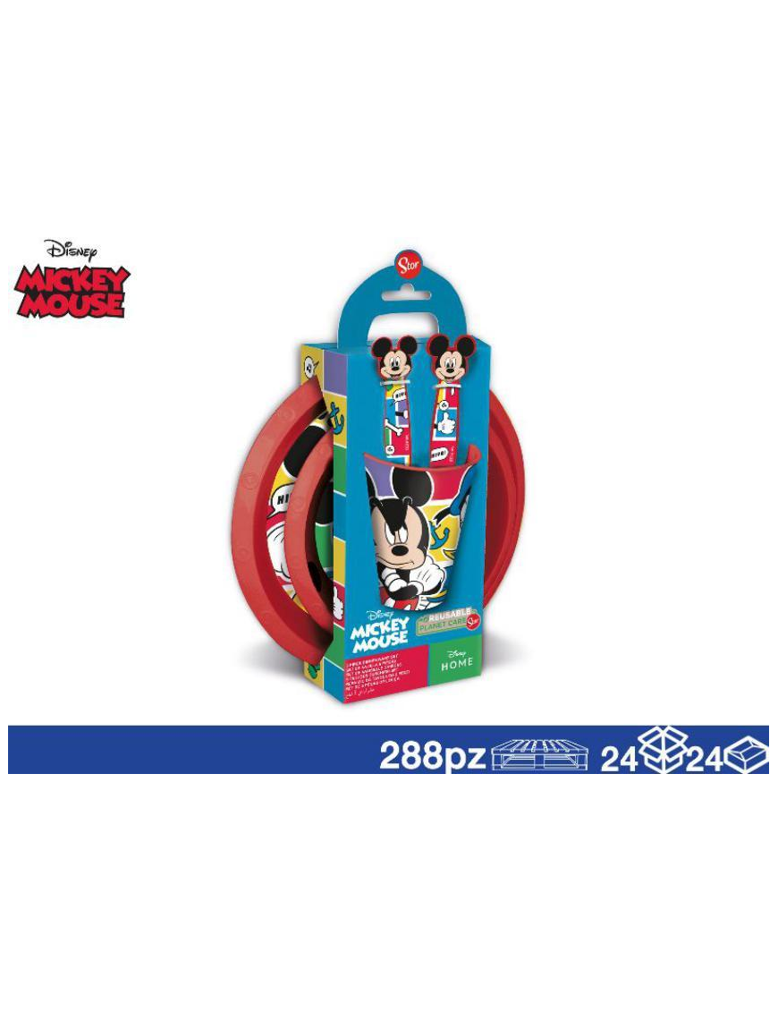 MICKEY SET PRANZO 5pezzi