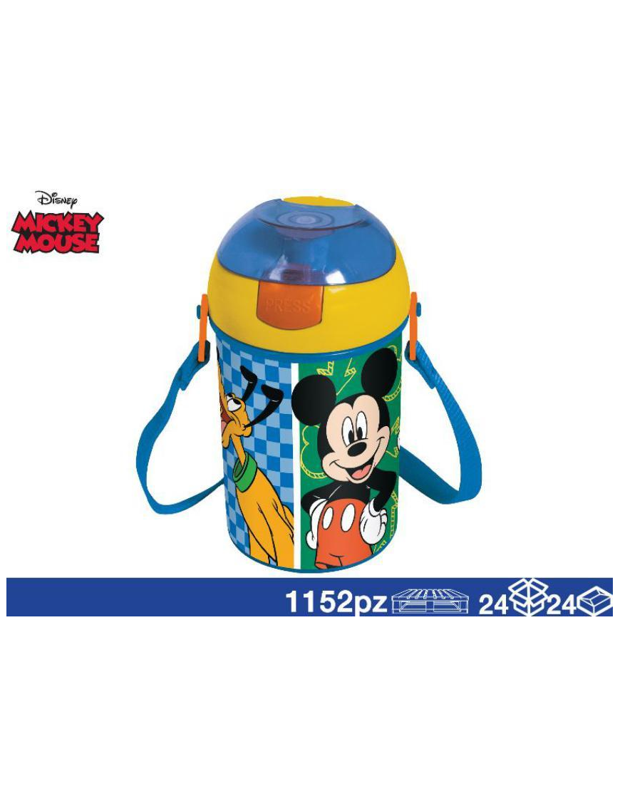 MICKEY BOTTLE WITH SHOULDER STRAP 450ml