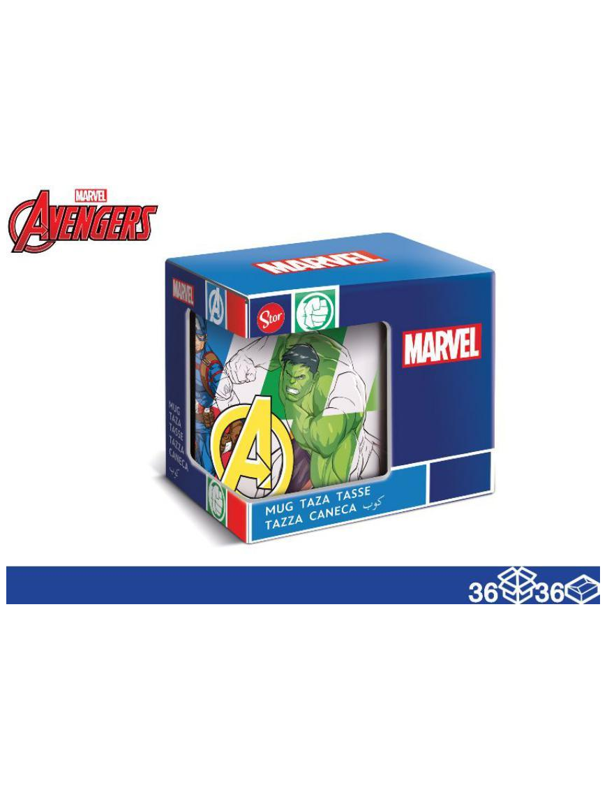 AVENGERS TAZZA 320ml CON SCATOLA REGALO