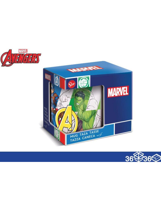 AVENGERS TAZZA 320ml CON SCATOLA REGALO