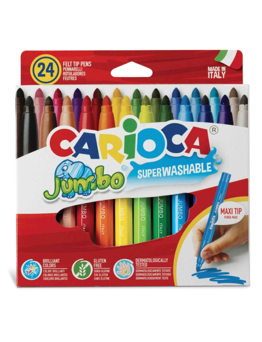 JUMBO FIBER CARIOCA 24 pieces