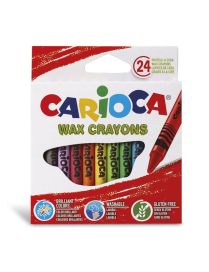 CARIOCA WAX CRAYONS 24 pieces