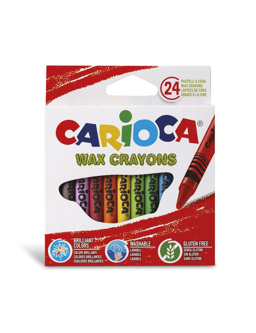 CARIOCA PASTELLI A CERA 24pezzi