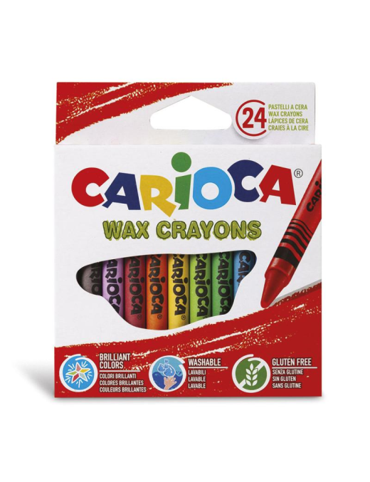 CARIOCA PASTELLI A CERA 24pezzi