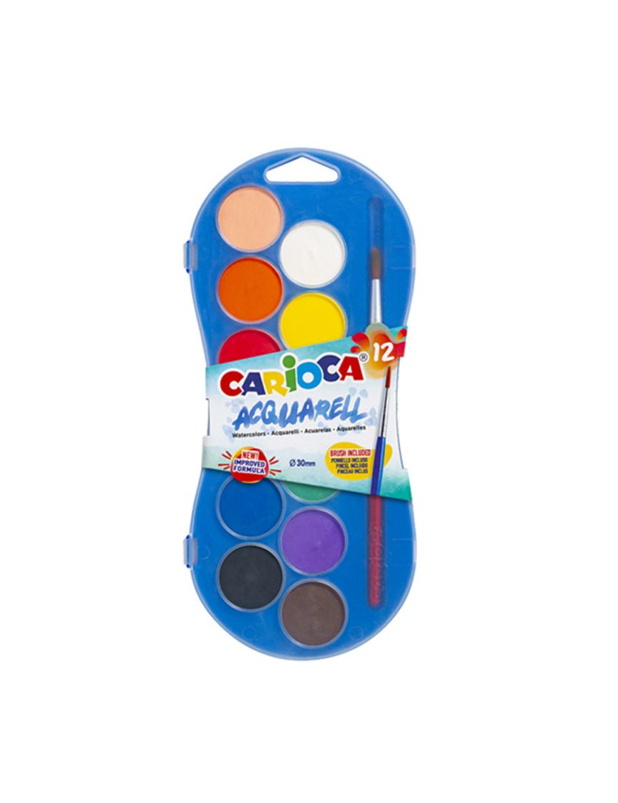 WATERCOLOR CARIOCA 12 pieces