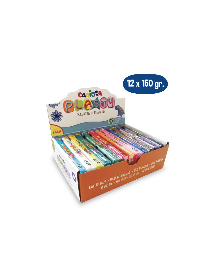 CARIOCA PLASTILINA 150gr 12pezzi