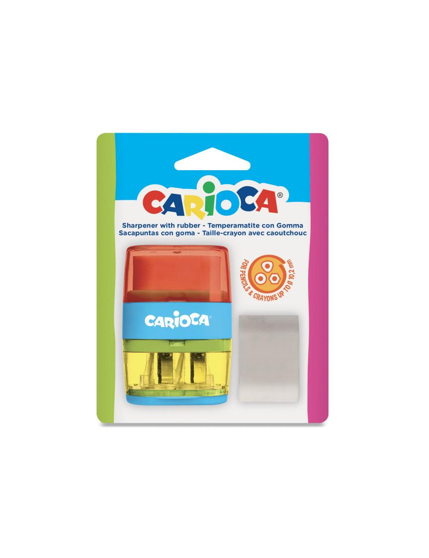 CARIOCA PENCIL SHARPENER+ERASER SET