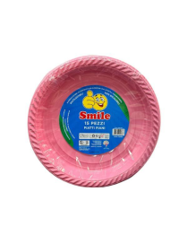PIATTO PIANO SMILE COLORE ROSA 15pz