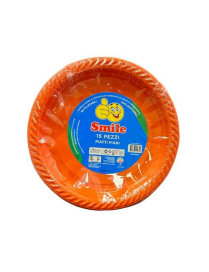 PIATTO PIANO SMILE COLORE  ARANCIO 15pz