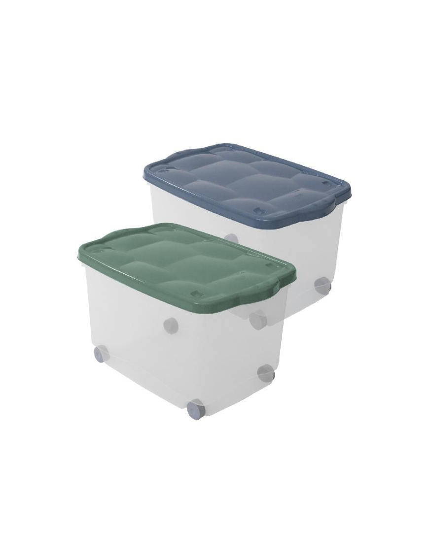 TARTARUGO BOX VERDE/AZZURRO 60x40x36cm