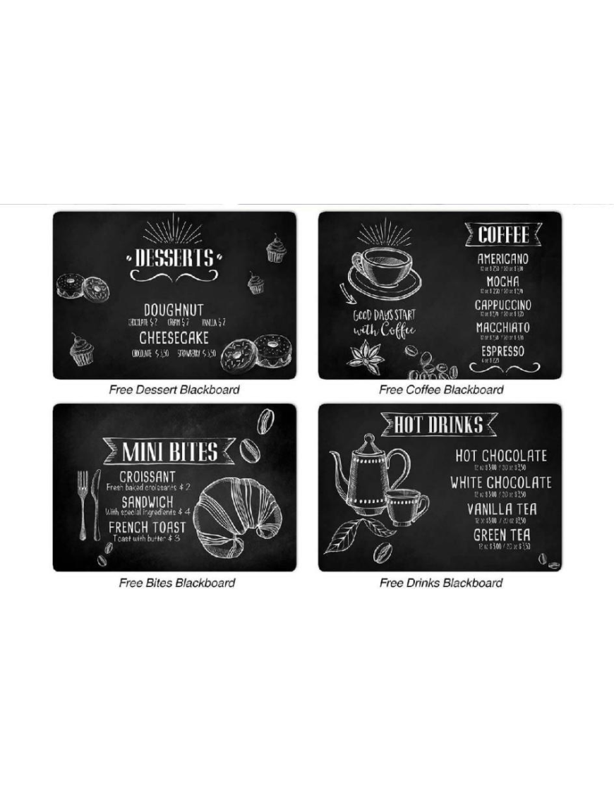 PLACEMAT 31x45 CENTIMETERS KITCHEN BLACKBOARD