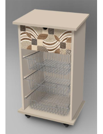 VINTAGE LEAVES LINE TROLLEY 40x45 CENTIMETERS