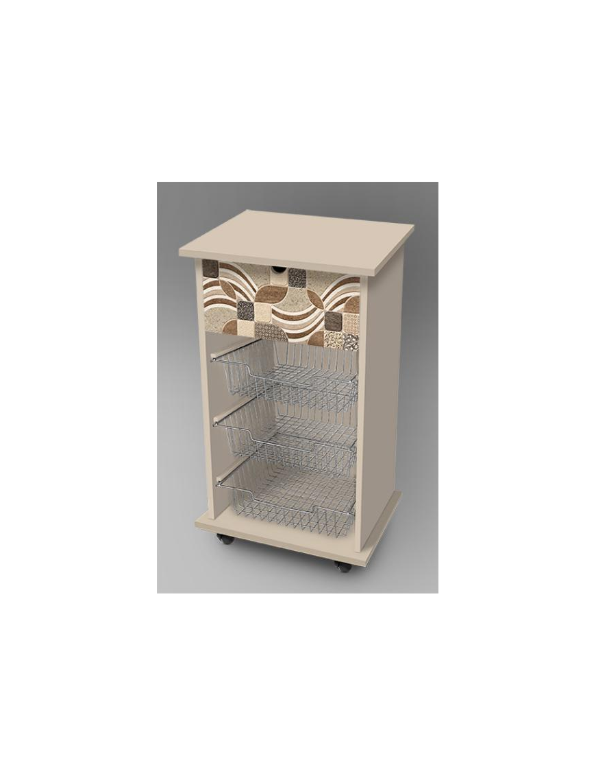 VINTAGE LEAVES LINE TROLLEY 40x45 CENTIMETERS