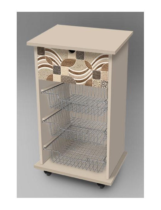 VINTAGE LEAVES LINE TROLLEY 40x45 CENTIMETERS