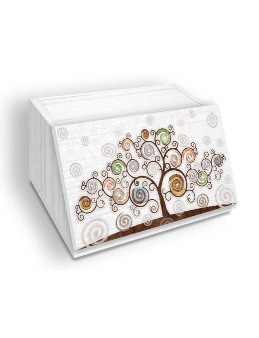 BREAD BIN TREE WHITE 30x40x20 CENTIMETERS