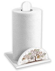 TREE WHITE ROLL HOLDER