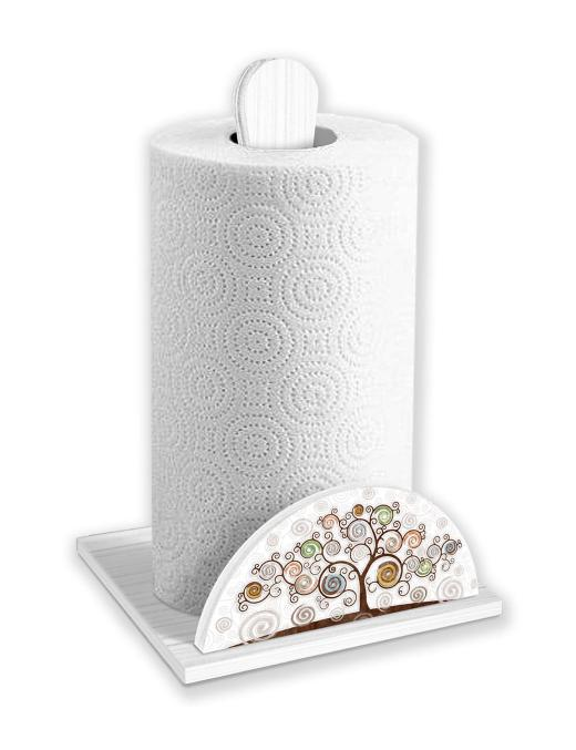 TREE WHITE ROLL HOLDER