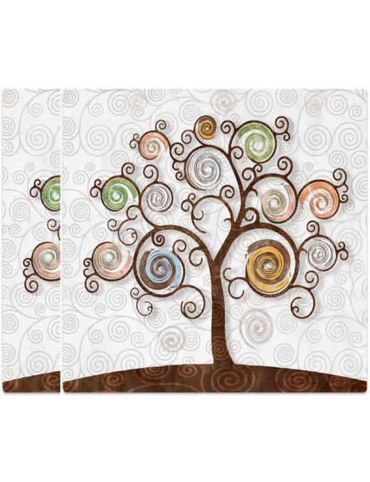 SOTTOPENTOLA TREE WHITE 20x20 CENTIMETRI 2 PEZZI