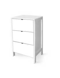 ITALY BIANCO CASSETTIERA 3 CASSETTI 40x30x60 CENTIMETRI
