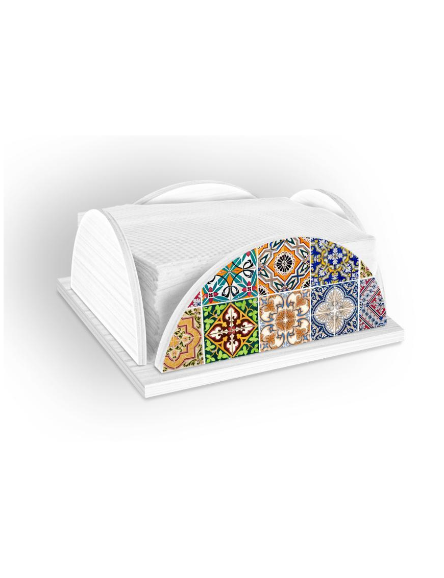 TILES WHITE NAPKIN HOLDER LINE