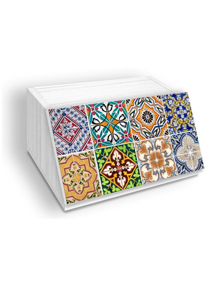 TILES WHITE LINE BREAD BOX 30x40x20 CENTIMETERS