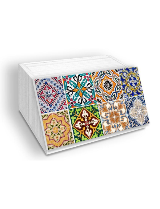 TILES WHITE LINE BREAD BOX 30x40x20 CENTIMETERS