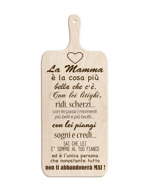 TAGLIERE LIGHT 15x37 CENTIMETRI CUORE DI MAMMA