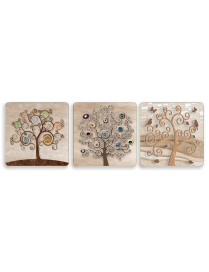 TREE WHITE LINE TRIVET 20x20cm
