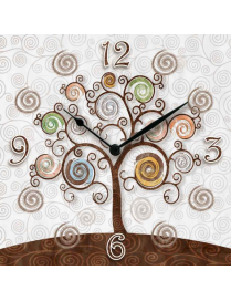 OROLOGIO CLOCKART 30x30 CENTIMETRI TREE WHITE