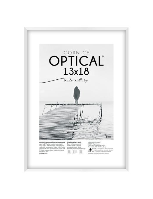 WHITE OPTICAL FRAME 13x18 CENTIMETERS
