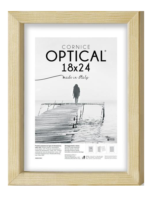 CORNICE OPTICAL NATURALE 18x24 CENTIMETRI