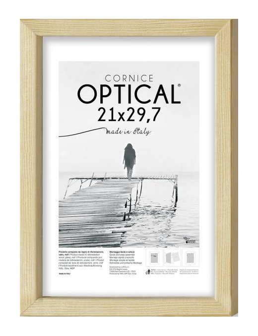CORNICE OPTICAL NATURALE 21x29,7 CENTIMETRI