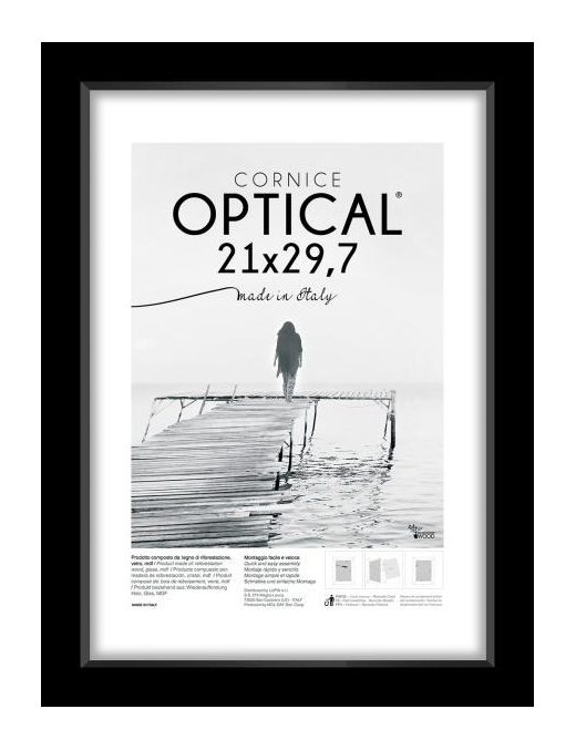 OPTICAL BLACK FRAME 21x29.7 CENTIMETERS
